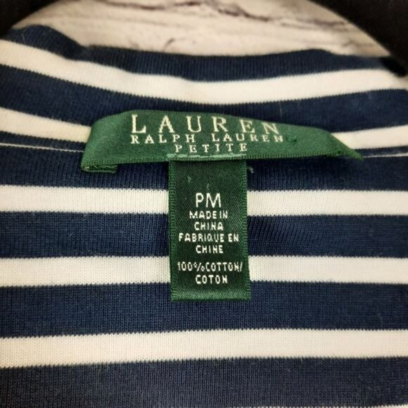 Lauren Ralph Lauren Nautical Stripped Cotton Blazer - Picture 10 of 16